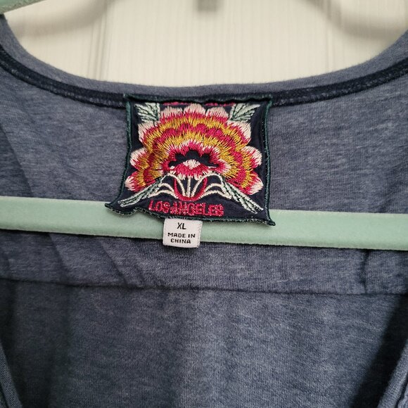 Johnny Was Davis Drape Tunic Floral Embroidered A Line Flair Tunic Dress - Picture 4 of 4